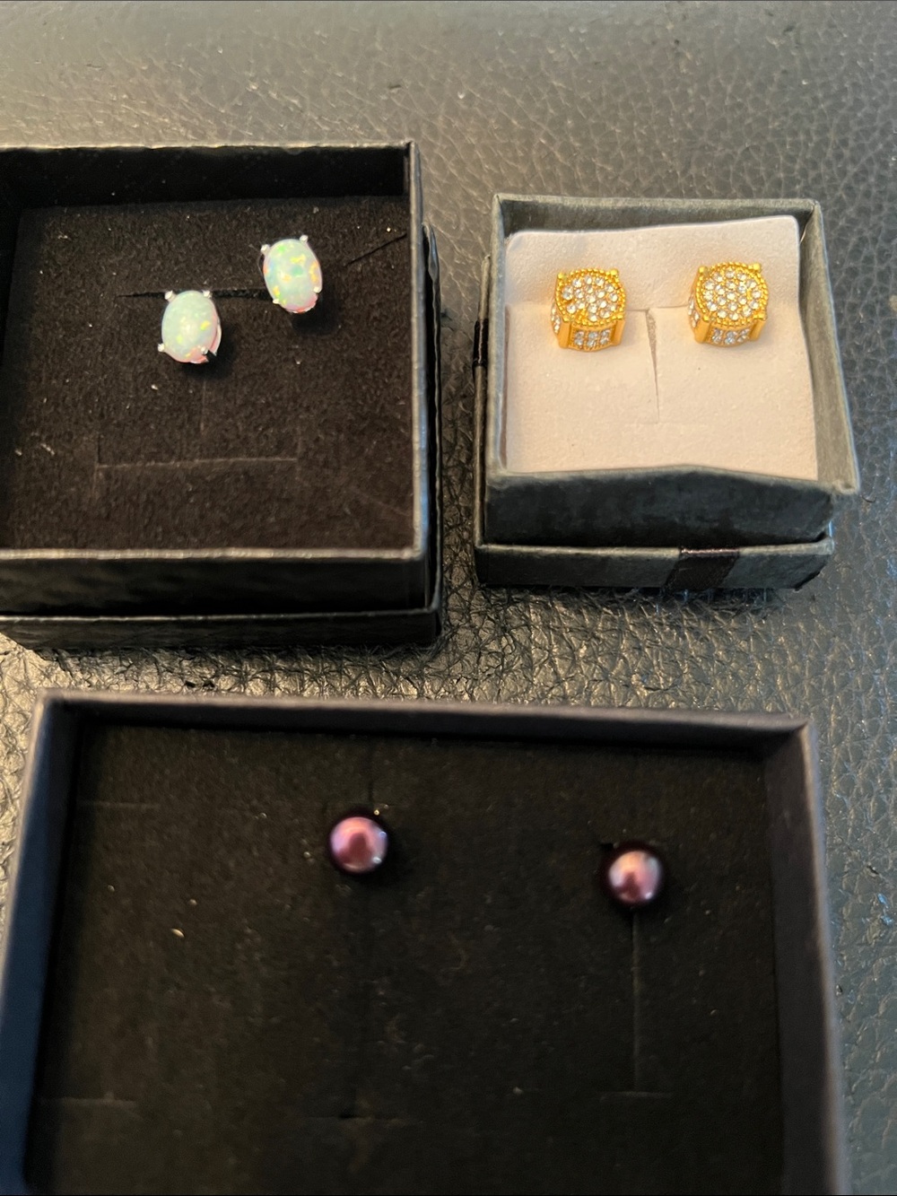 Bundle of 3 prs stud earrings